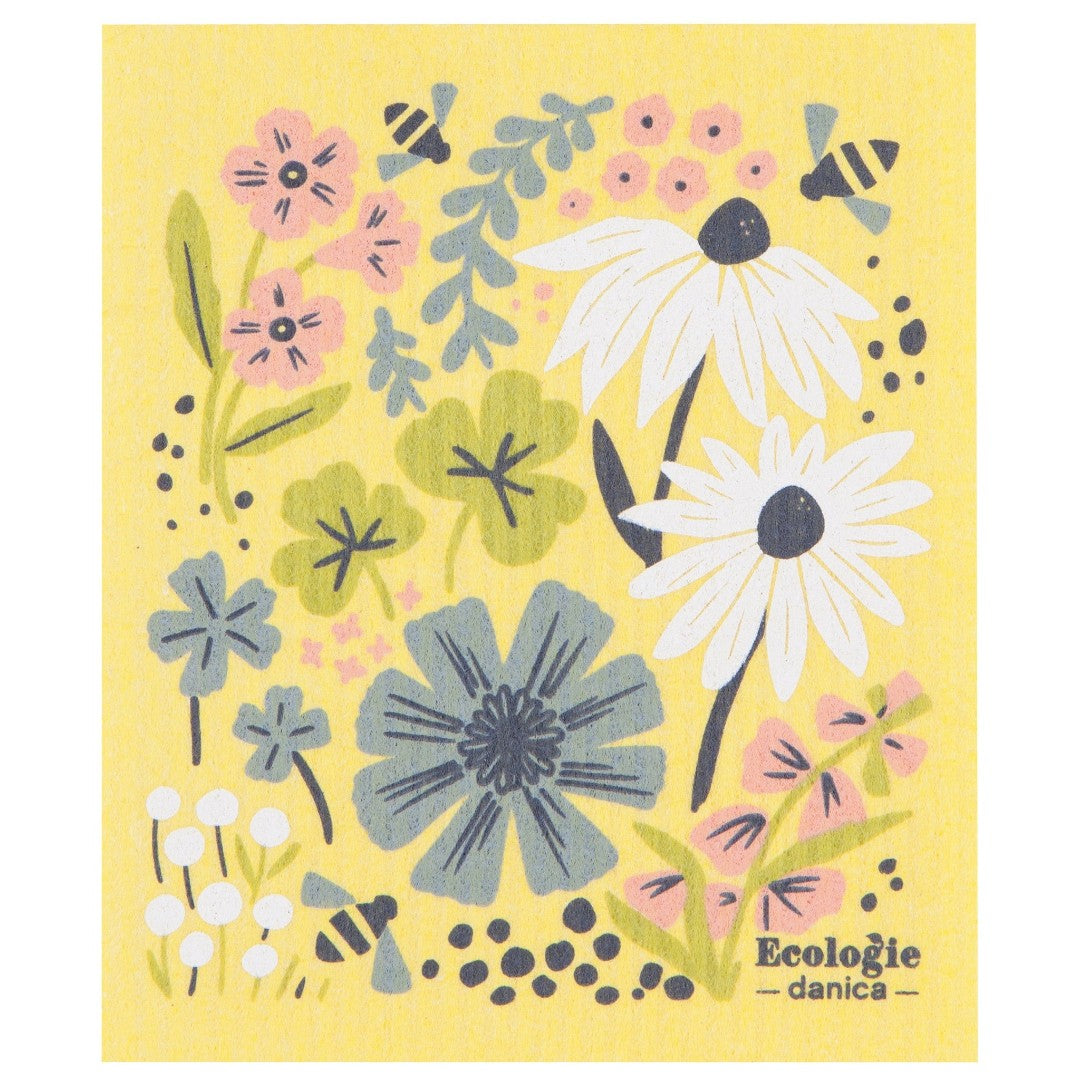 Now Designs Swedish Dish Cloth Bees & Bloom - iQ living