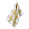 Kela Cotton Tea Towel 28" x 20" Yellow Check