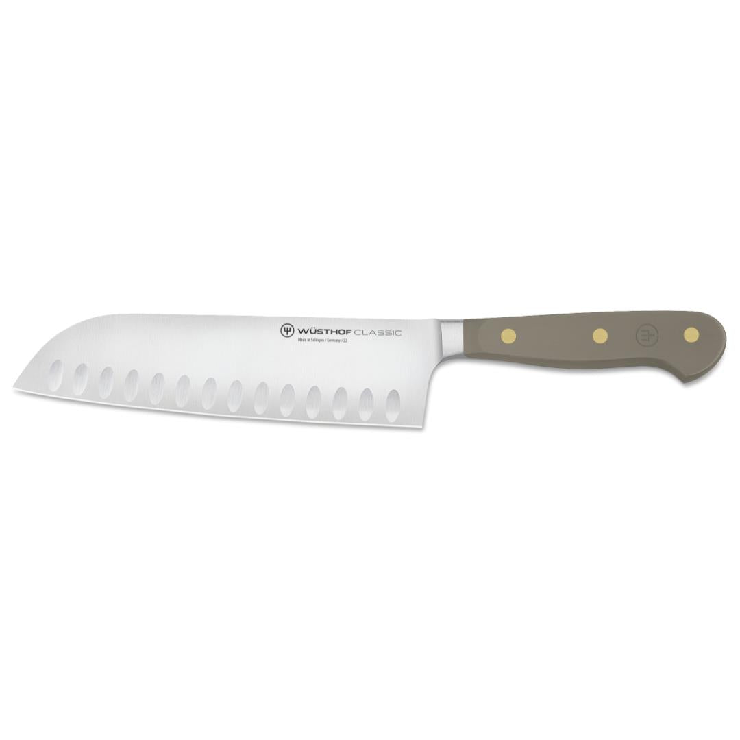 Wusthof Classic Grey Velvet Oyster Santoku Knife 7"