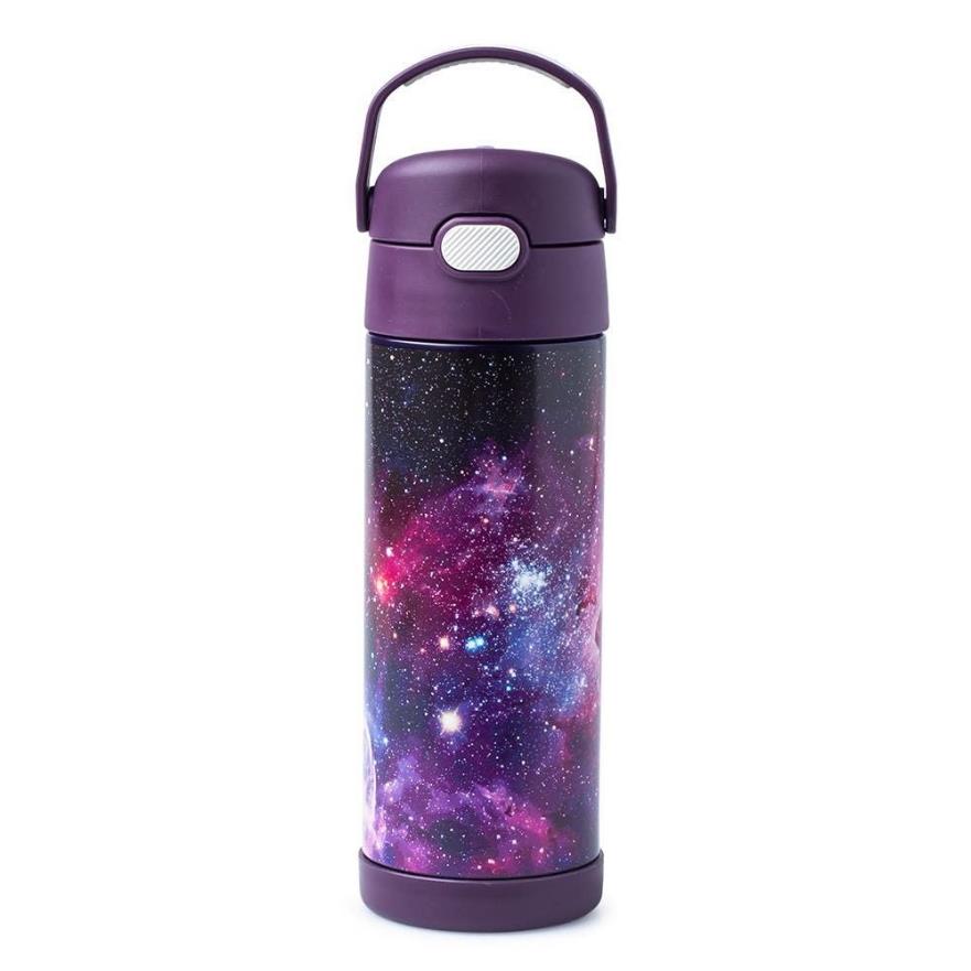 Thermos FUNtainer 16oz Water Bottle Galaxy Purple
