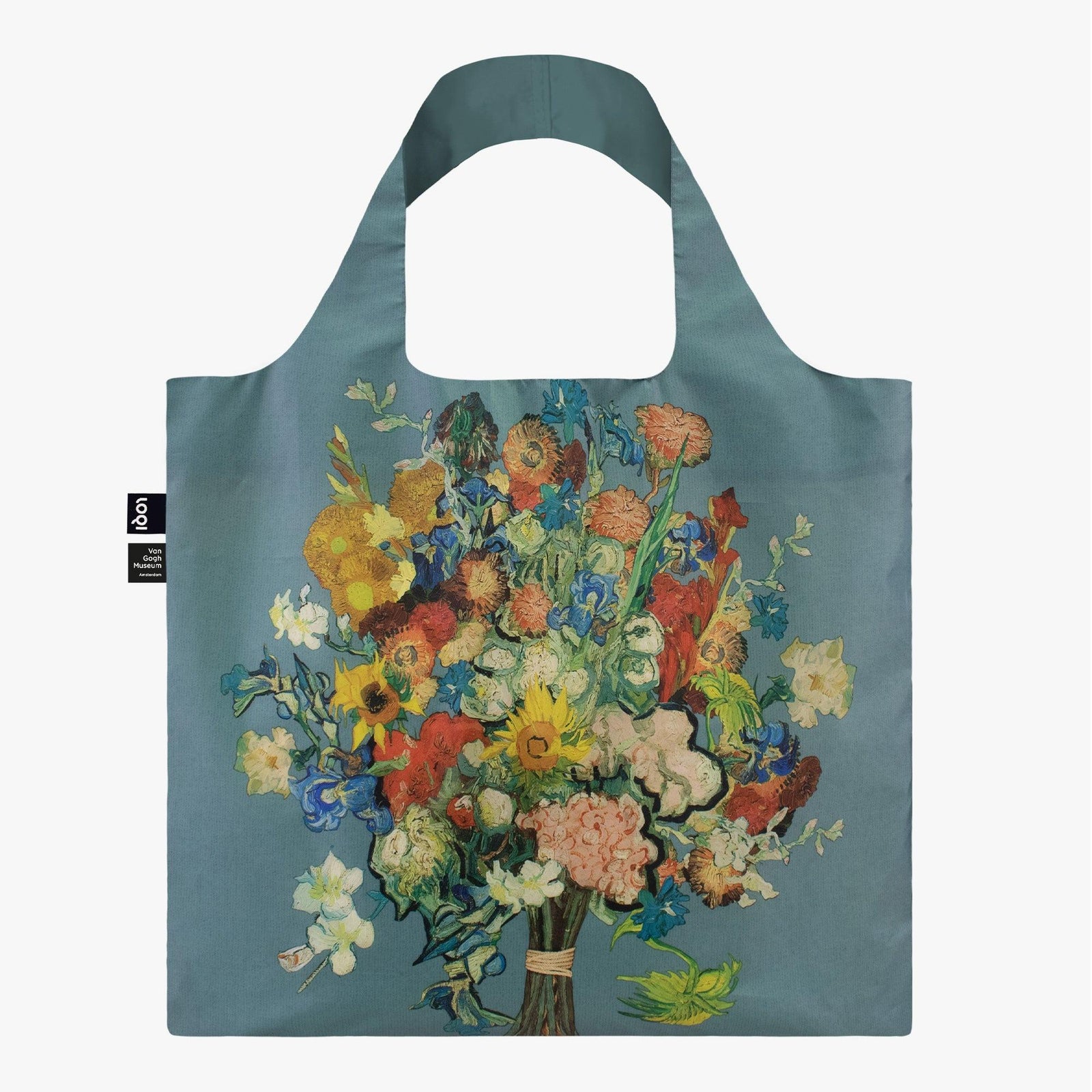 LOQI Museum Series Tote Bag - Blue Floral - iQ living