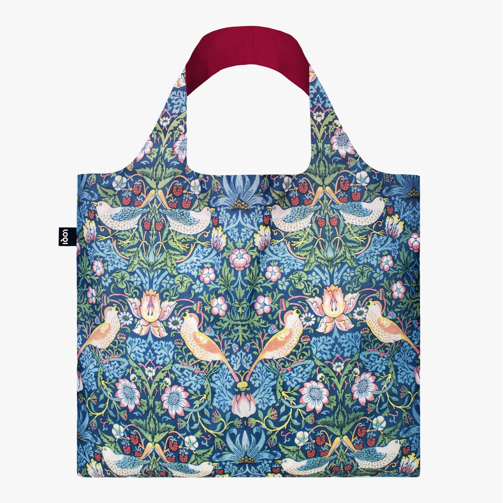 LOQI Museum Series Tote Bag - Strawberry Thief
