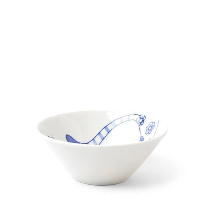 Miya Rice Bowl 4.5" Blue & White Cat