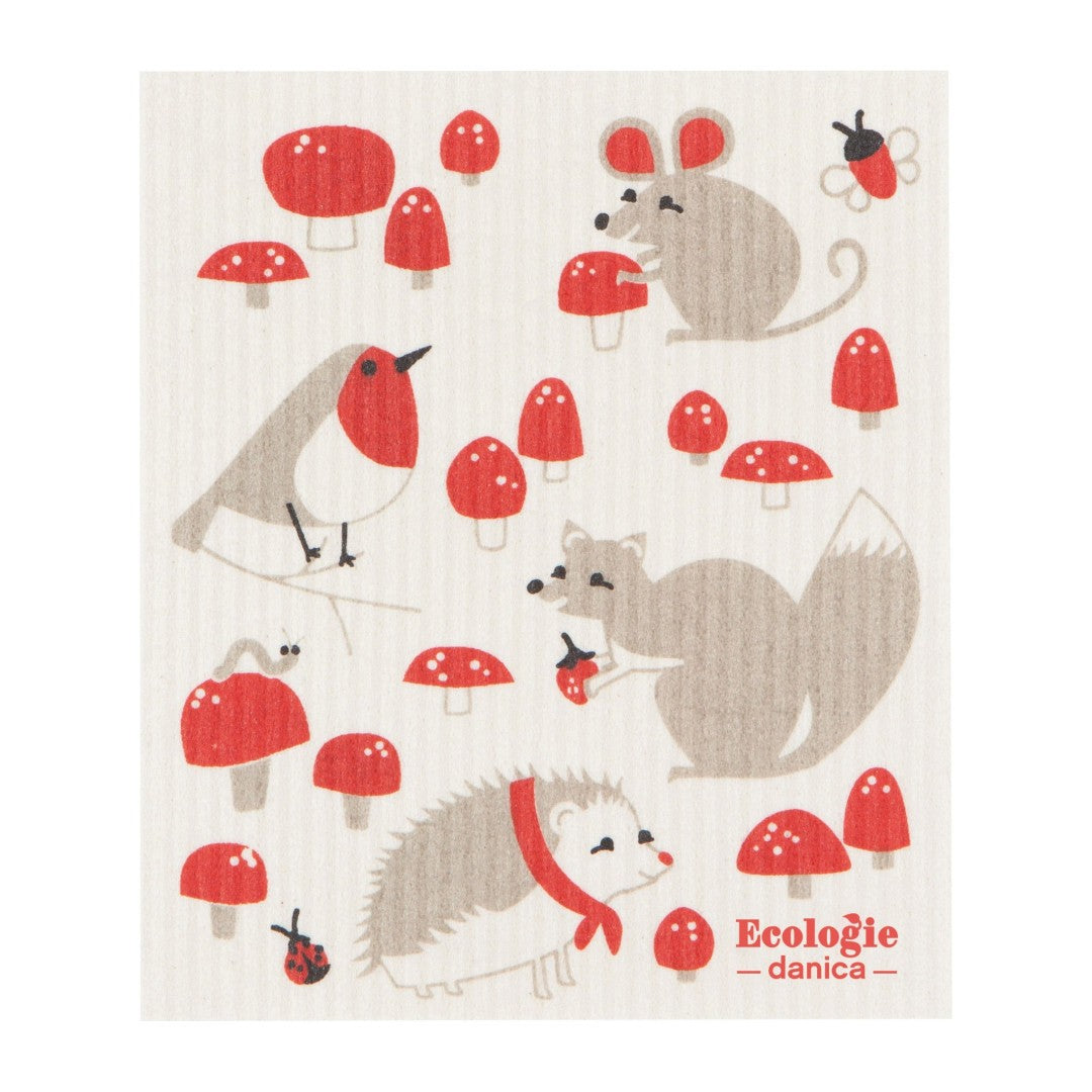 Now Designs Swedish Dish Cloth Toadstool Time