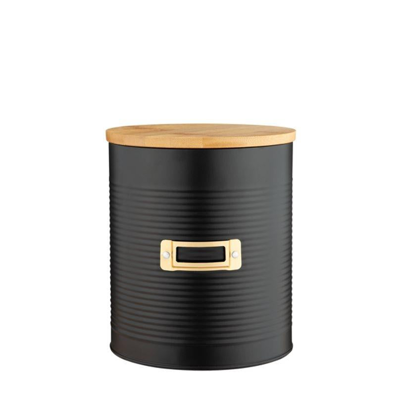 Typhoon Otto Round Canister Matte Black - iQ living