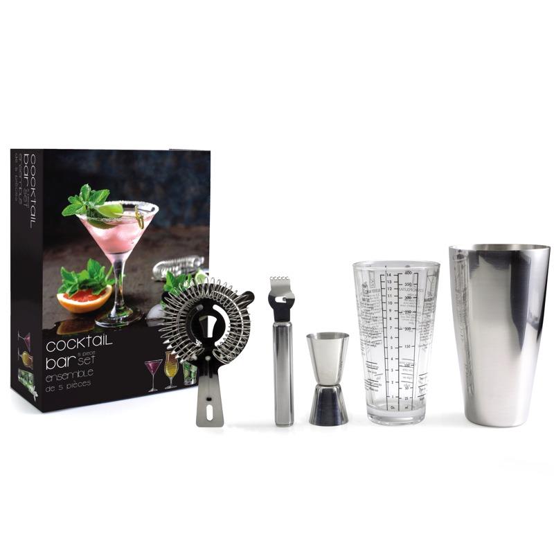 Danesco 5 Piece Cocktail Bar Set