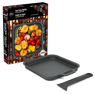 BBQ Devil Cast Iron Skillet 10" x 12.5"