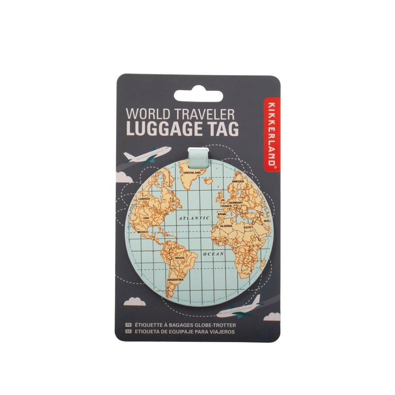 Kikkerland World Traveler Luggage Tag - iQ living