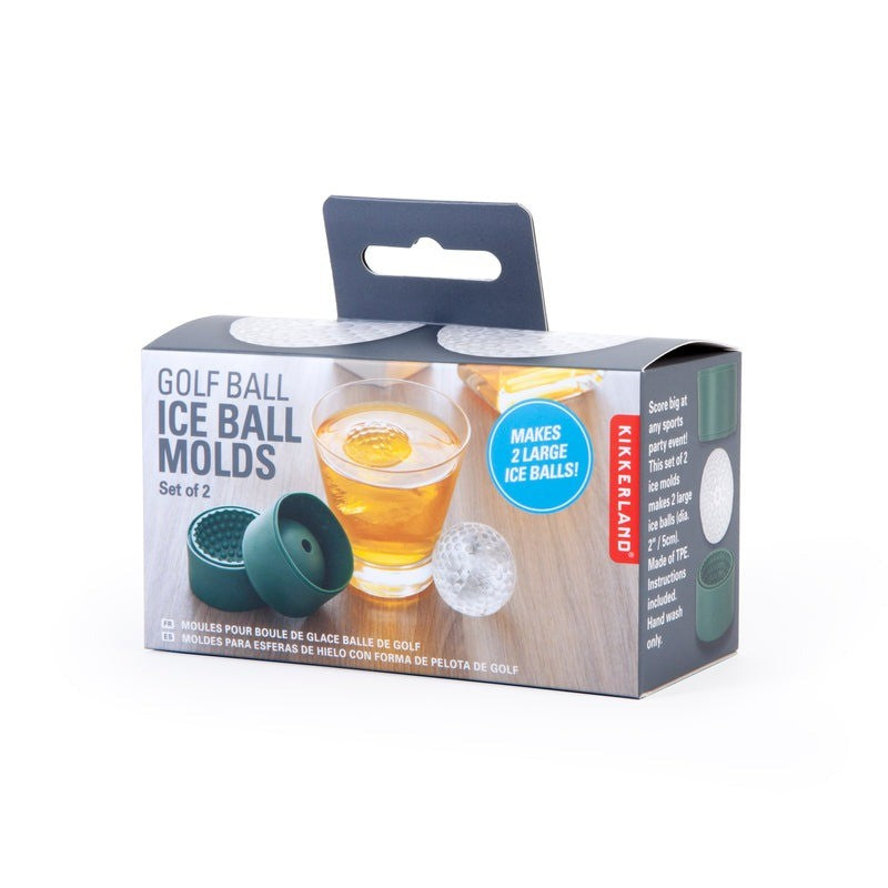 Kikkerland Golf Ball Ice Cube Mold Set Of 2