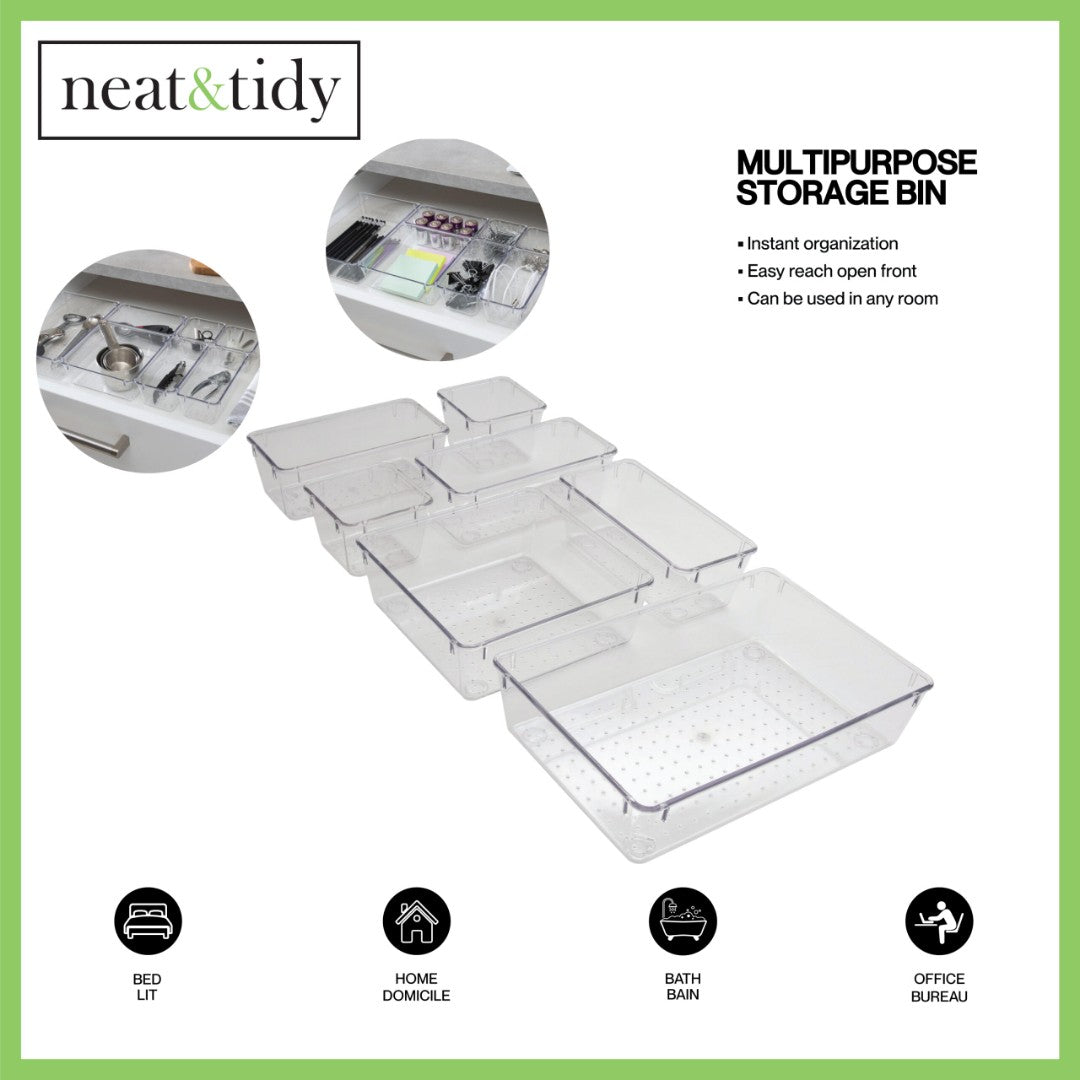 Neat & Tidy Multipurpose Storage Bin Set Of 7