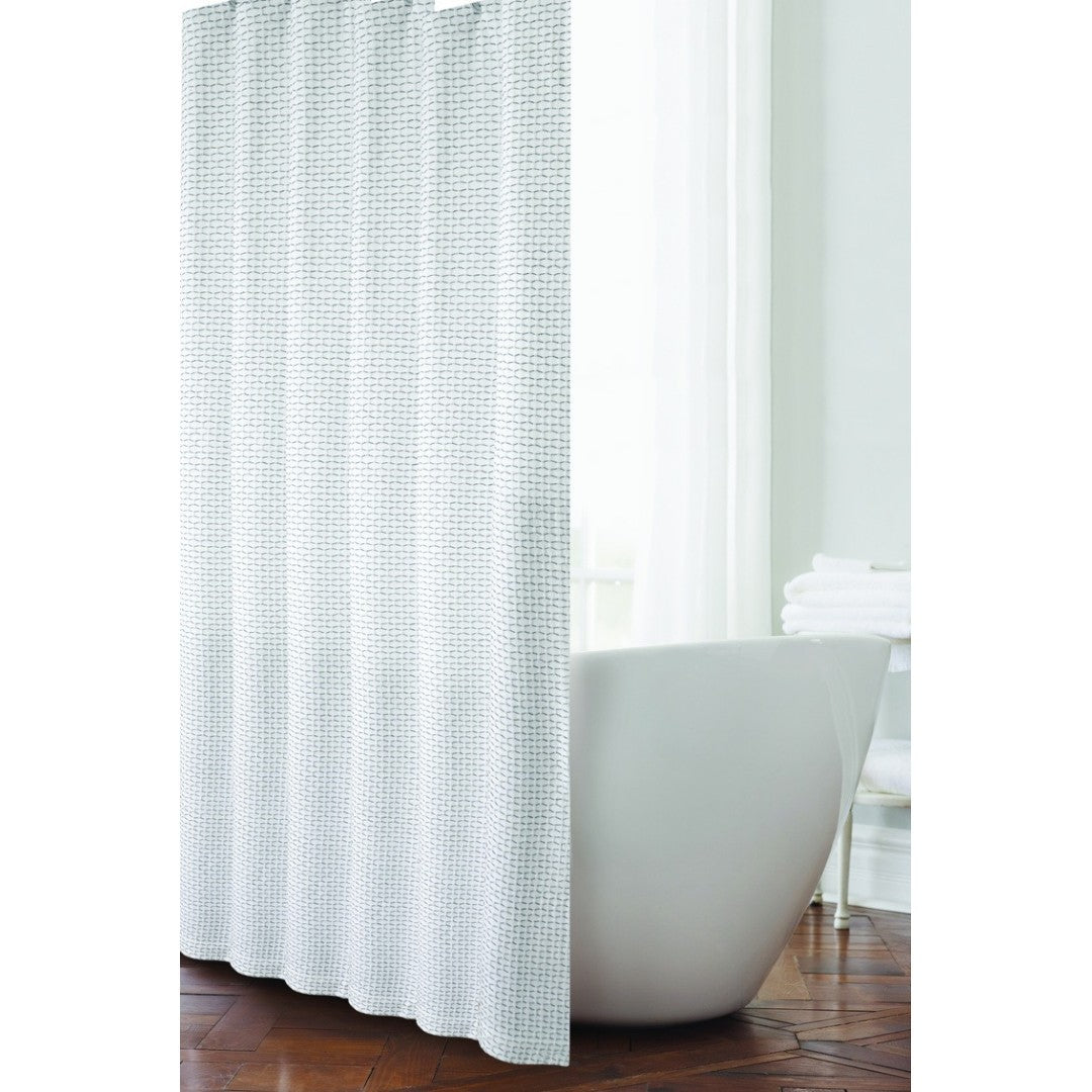 Moda At Home Cotton Shower Curtain Honeycomb