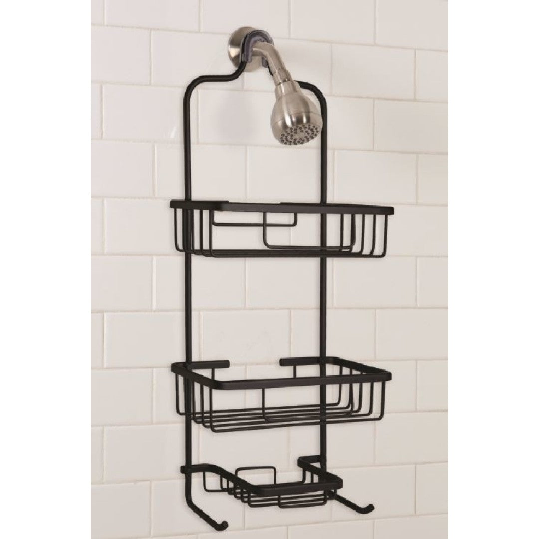 Moda At Home Aluma Shower Caddy Black