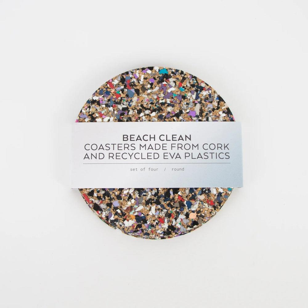 Liga Beach Clean Round Coaster Set Of 4