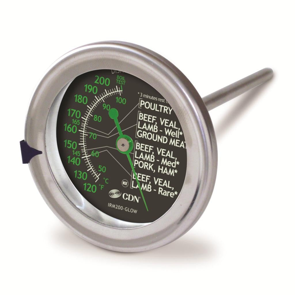 CDN Ovenproof &amp; Glow-In-The-Dark Meat/Poultry Thermometer