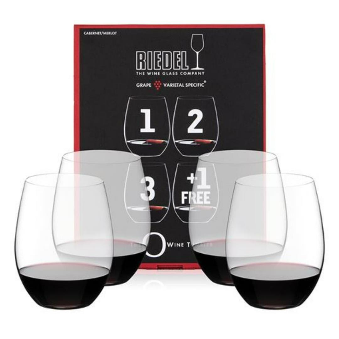 Riedel O Wine Tumbler Cabernet/Merlot Set Of 4