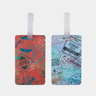 Travelon Luggage Tag Set Of 2 - Stamps