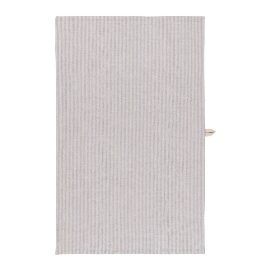 Danica Striped Tea Towel Dove Grey