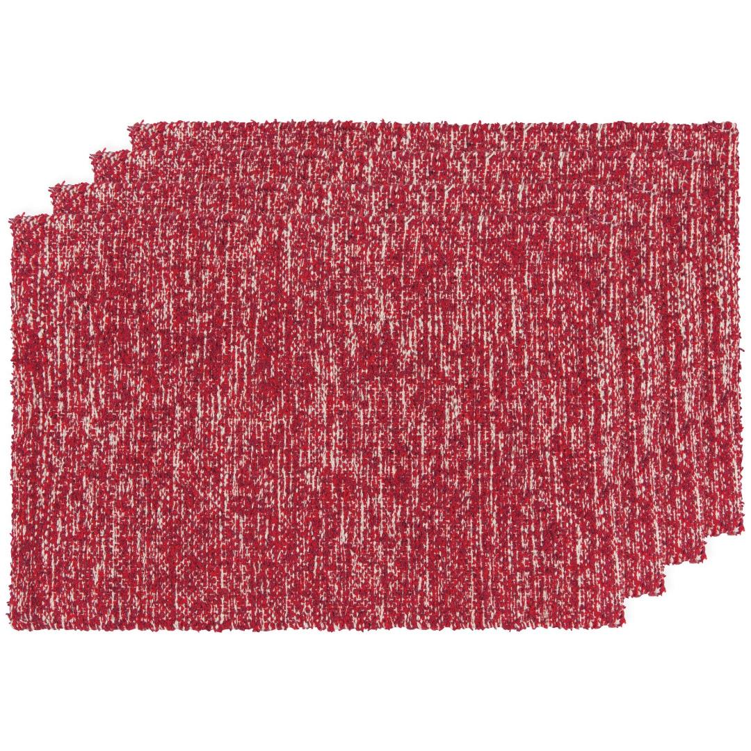 Danica Placemat Heather Chili Red Set Of 4