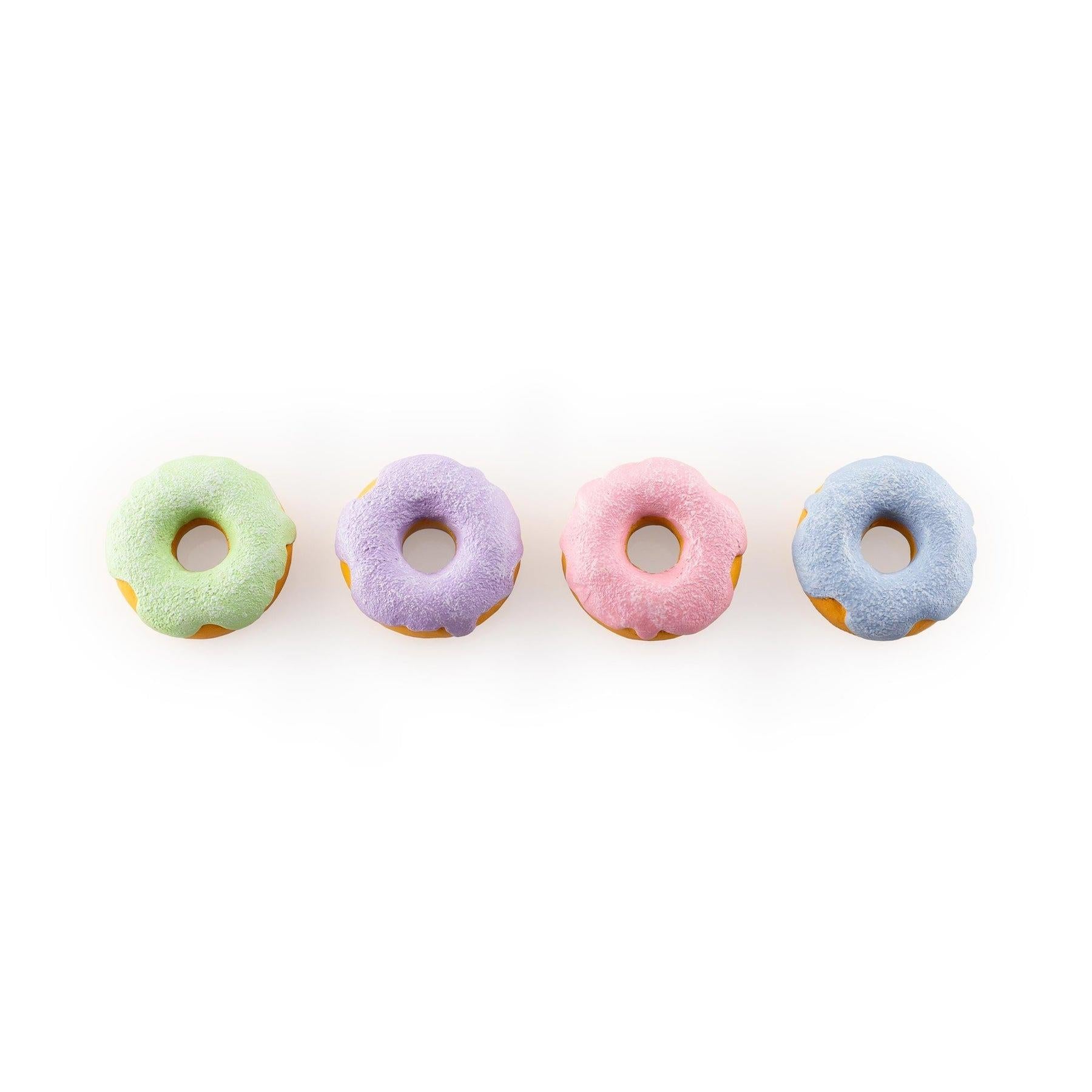 Three By Three Mini Donut Magnets Set Of 4