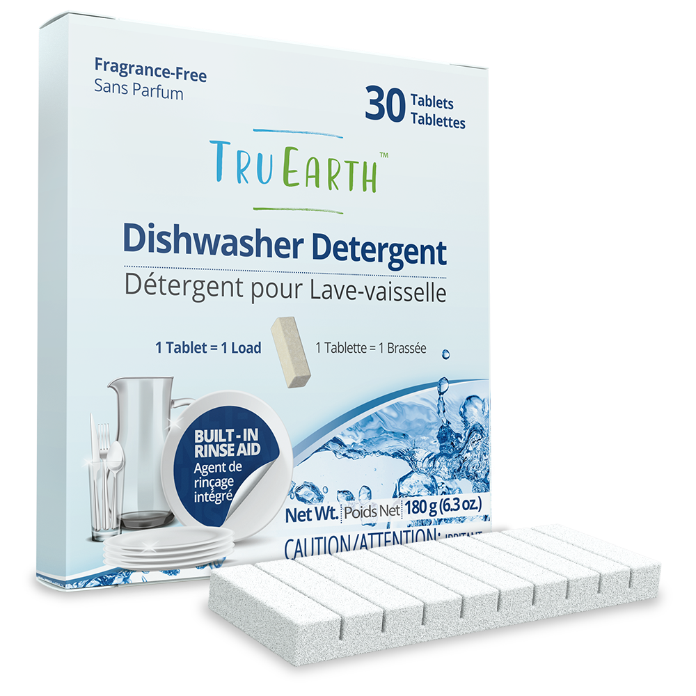 Tru Earth 30 Load Dishwasher Detergent Tablets - Fragrance-Free