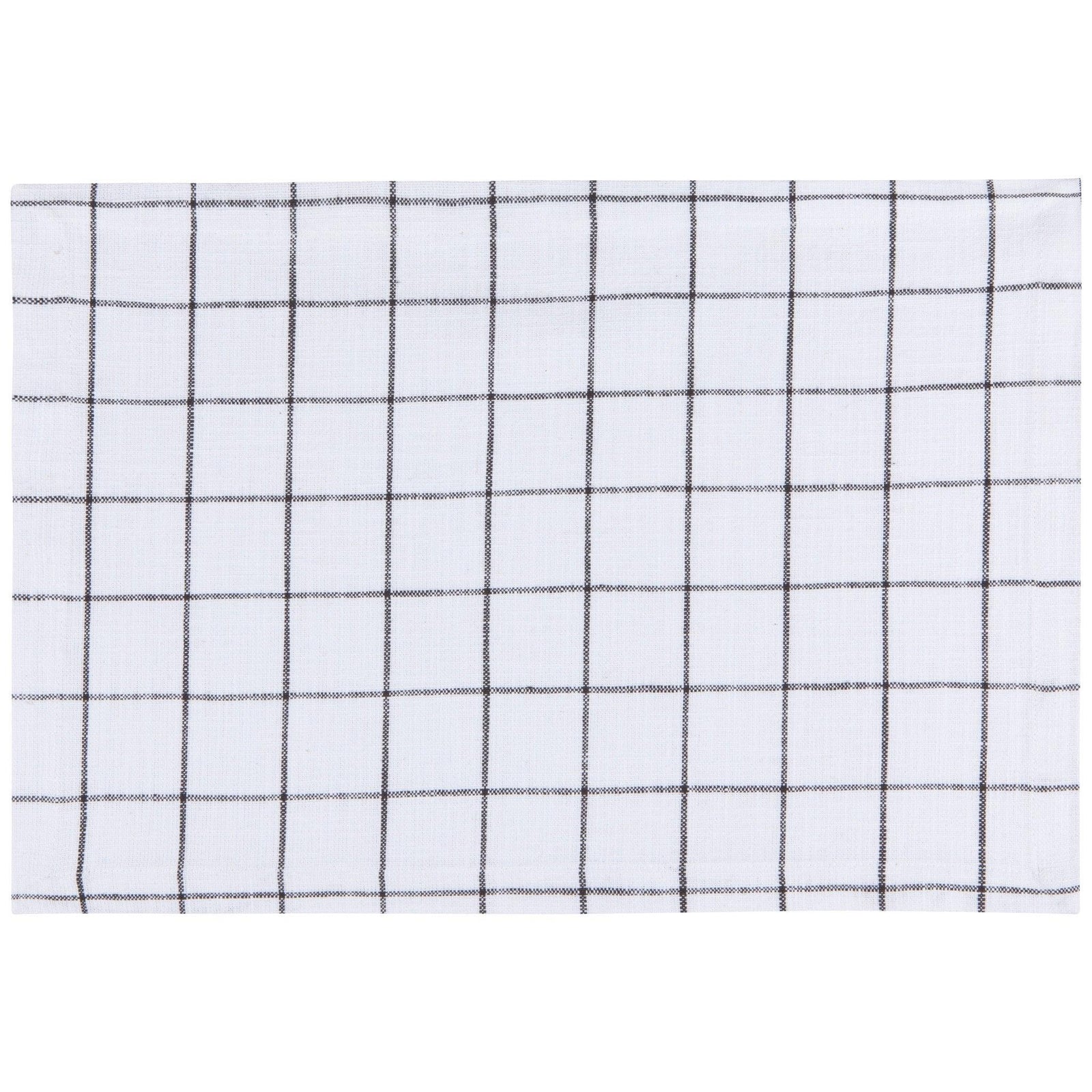 Now Designs Cotton Placemat Black Check