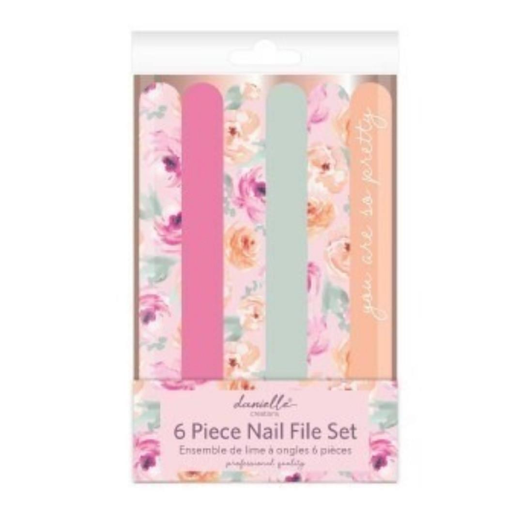 Danielle 6 Piece Nail File Set Floral