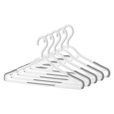 Whitmor Slim Sure Grip Swivel Hook Hangers Set Of 5