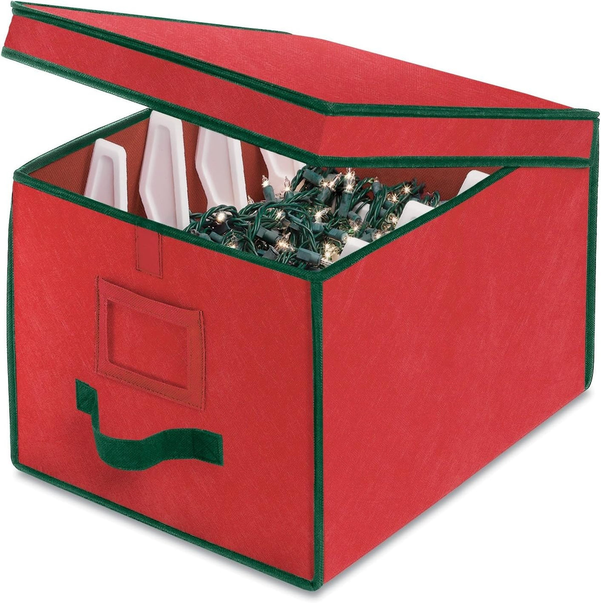 Whitmor Christmas Holiday Lights Storage Basket