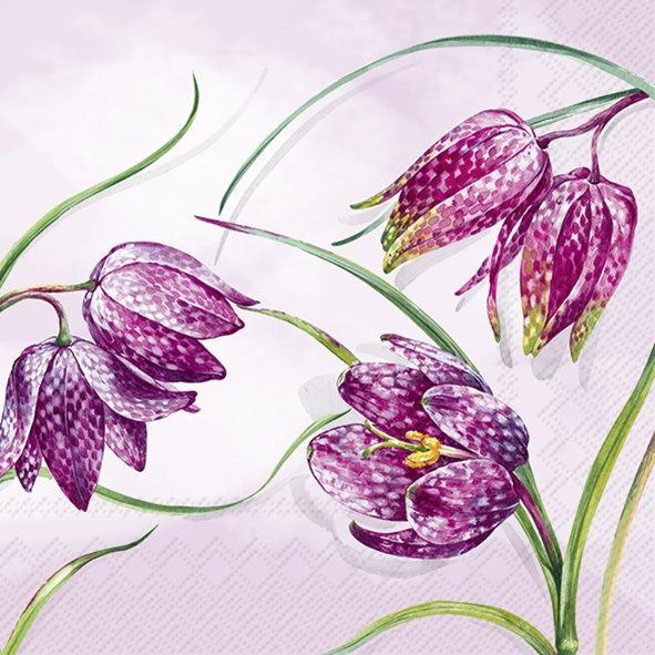IHR Luncheon Napkin 20 Pack Fritillaria Meleagris Lilac