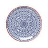 Now Designs Appetizer Plate 6" Blue Cross