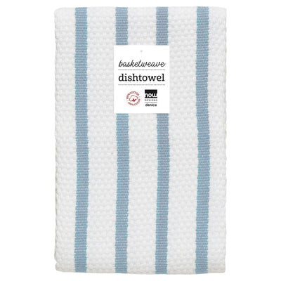 Now Designs Basketweave Tea Towel Slate Blue