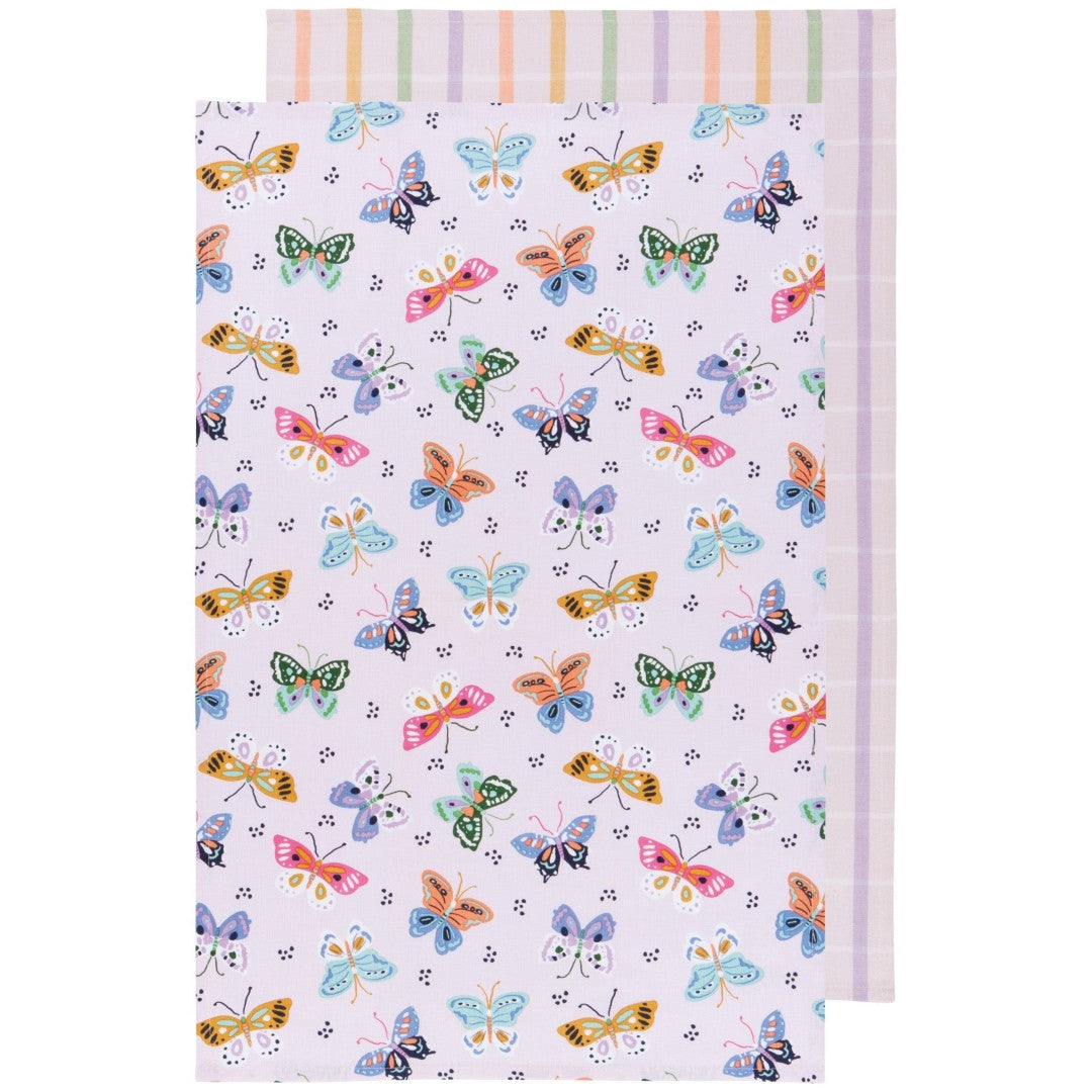 Danica Tea Towel Set Of 2 Flutter