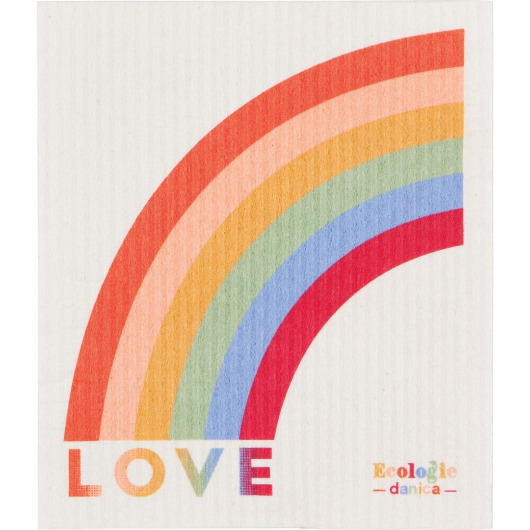 Now Designs Swedish Dish Cloth Love Is Love - iQ living