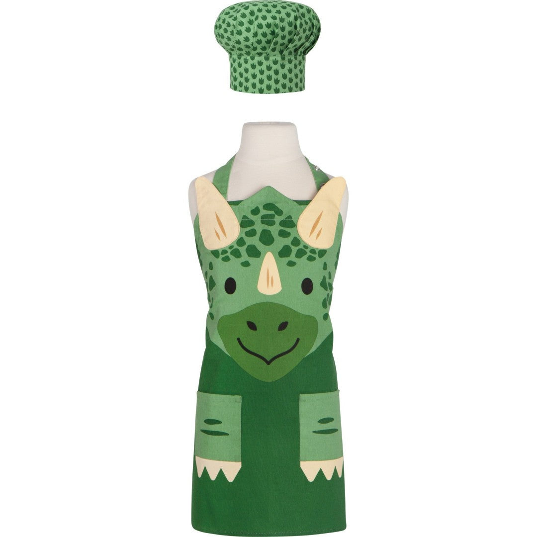 Danica Kids Apron &amp; Chef's Hat Set Dino - iQ living