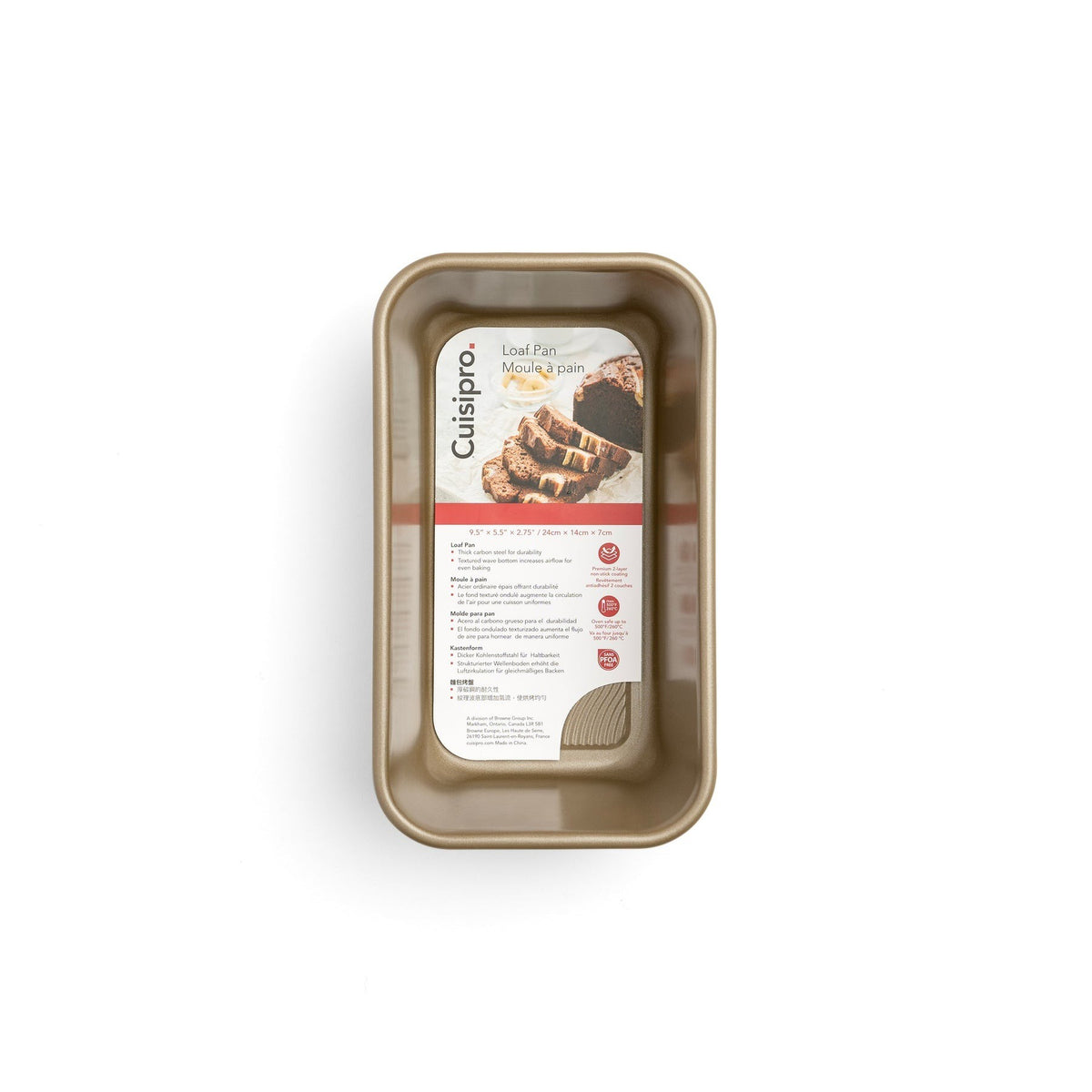 Cuisipro Carbon Loaf Pan 9.5" x 5.5" - iQ living