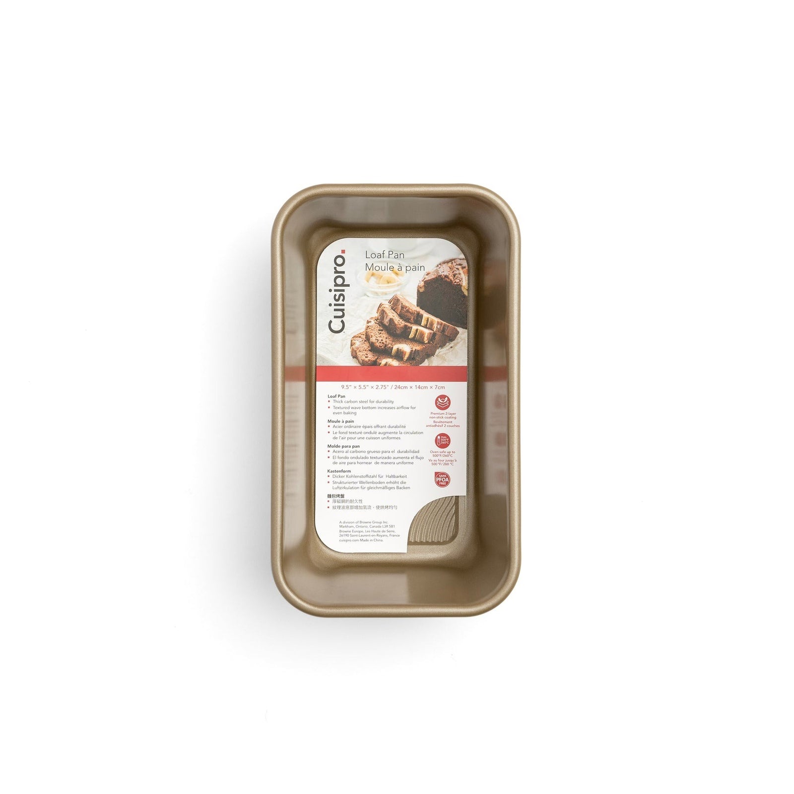 Cuisipro Carbon Loaf Pan 9.5" x 5.5" - iQ living
