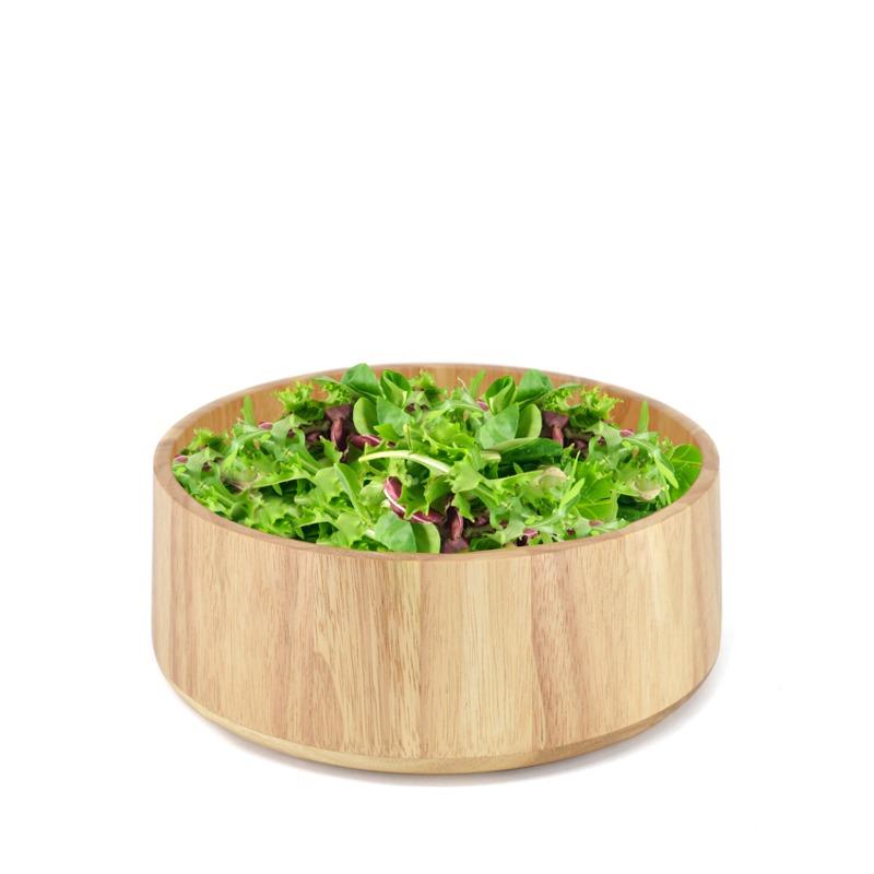 Natural Living Wood Salad Bowl 11"
