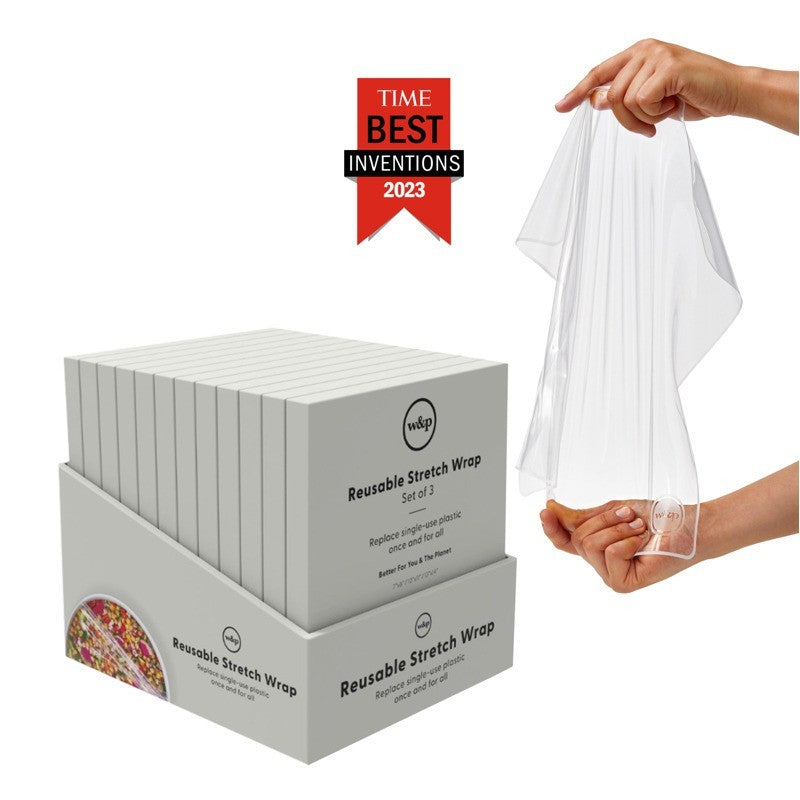 W&P Reusable Silicone Stretch Wraps Set Of 3