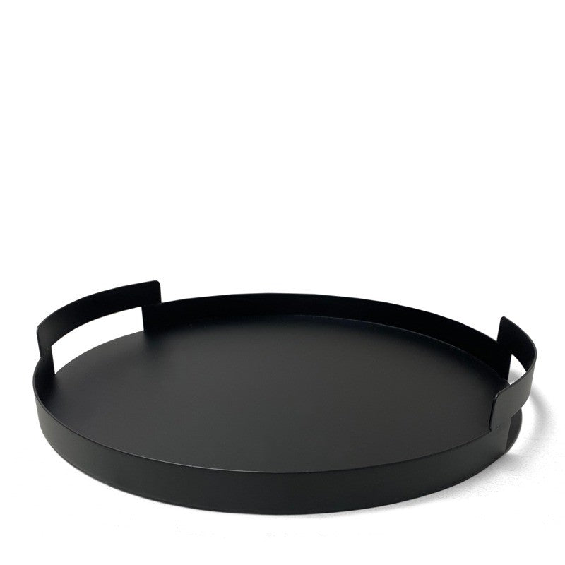 Natural Living Metal Serving Tray 13"