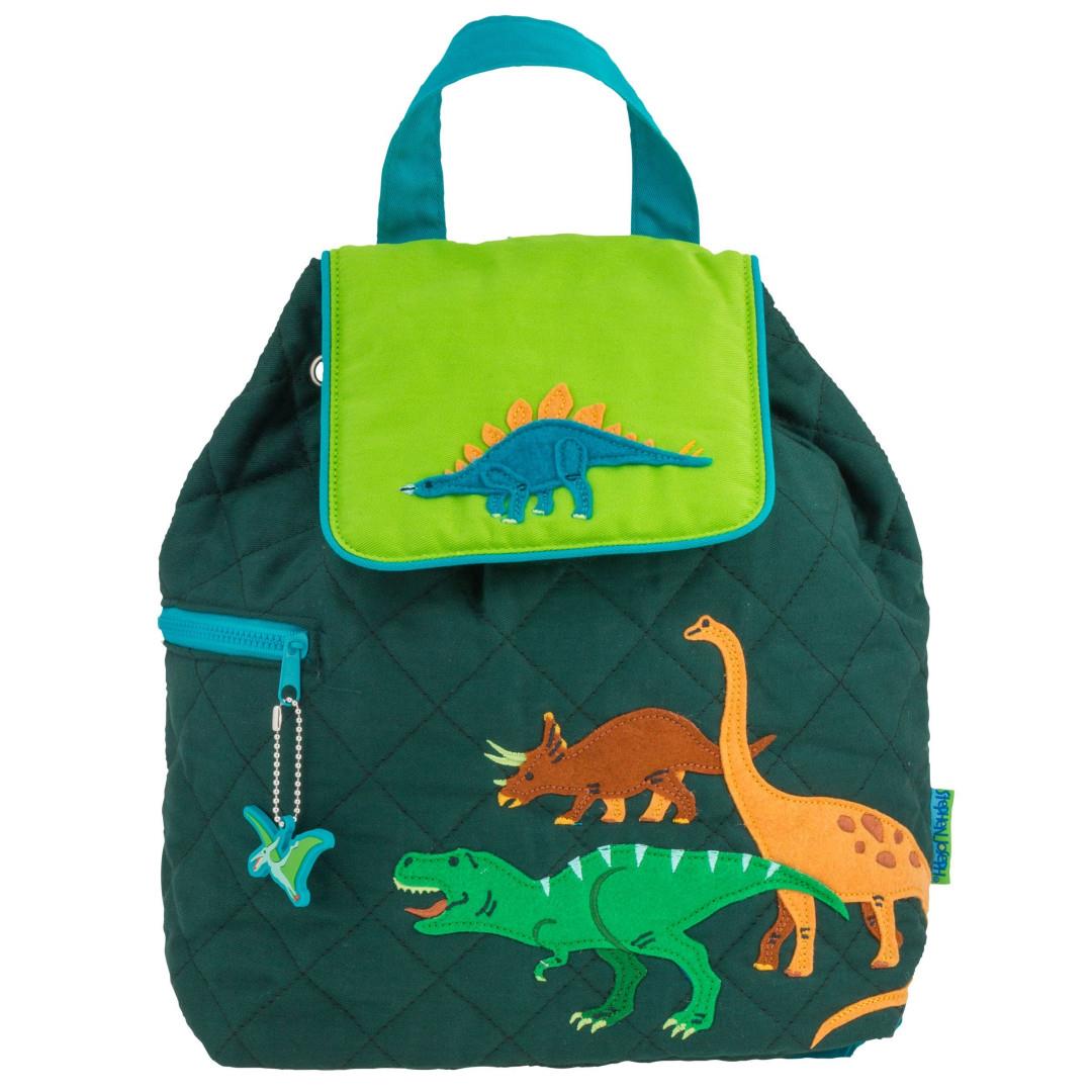 Stephen Joseph Quilted Backpack Green Dinosaur