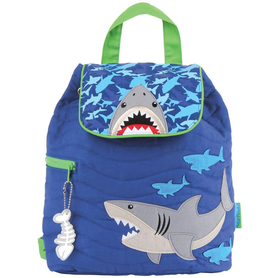 Stephen Joseph Quilted Backpack Big Shark