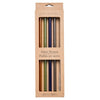 Life Without Waste Multi-Colour Glass Straws Set Of 4