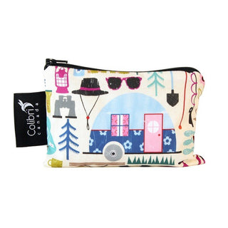 Colibri Reusable Snack Bag - Happy Camper - 4" x 6"