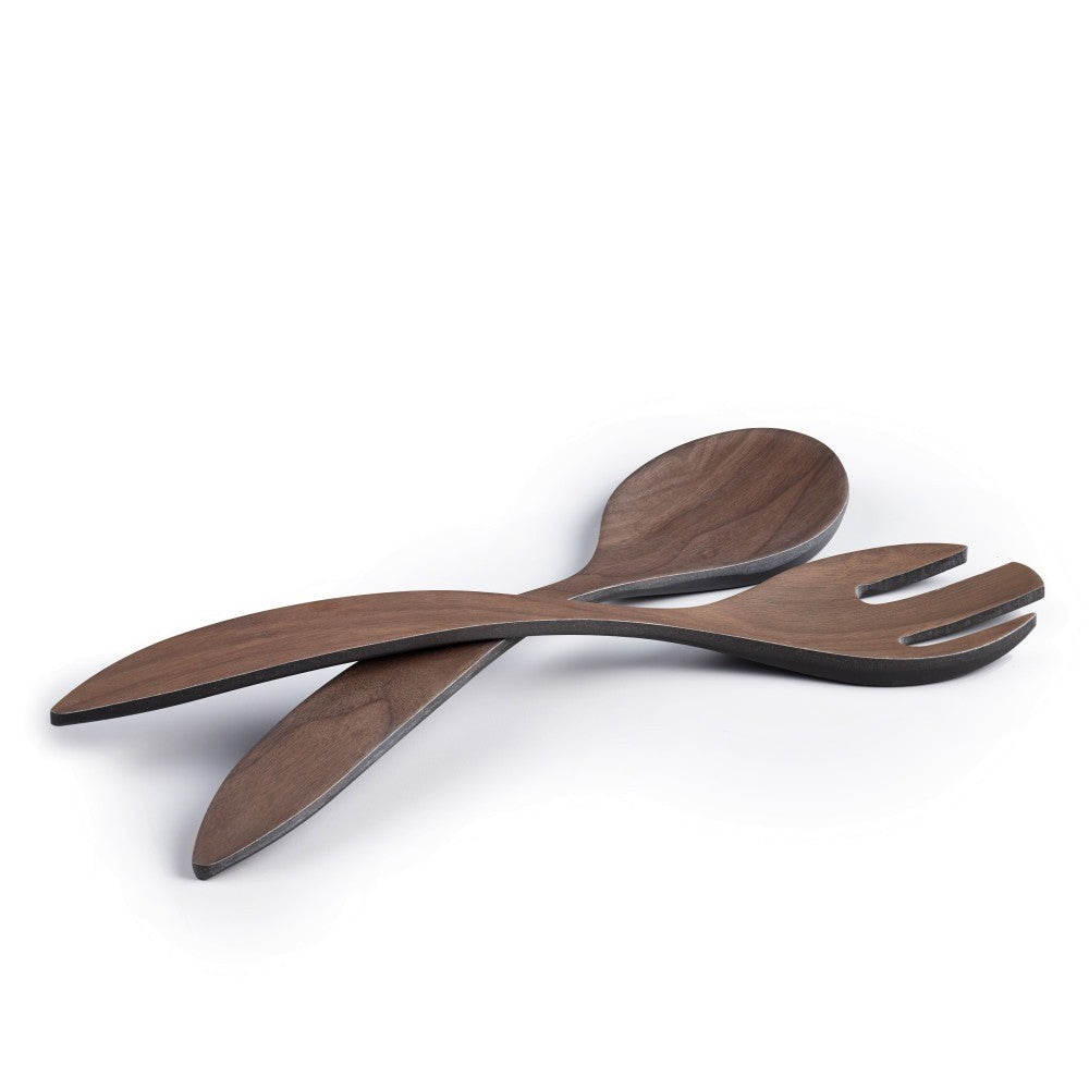 Brilliant Brown Bamboo Salad Servers