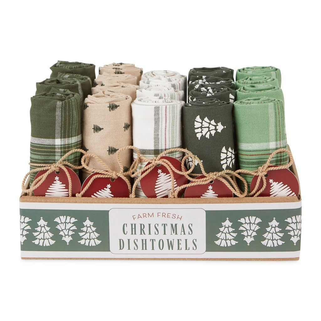 Design Imports Christmas Balsam Fir Dishtowel - Assorted