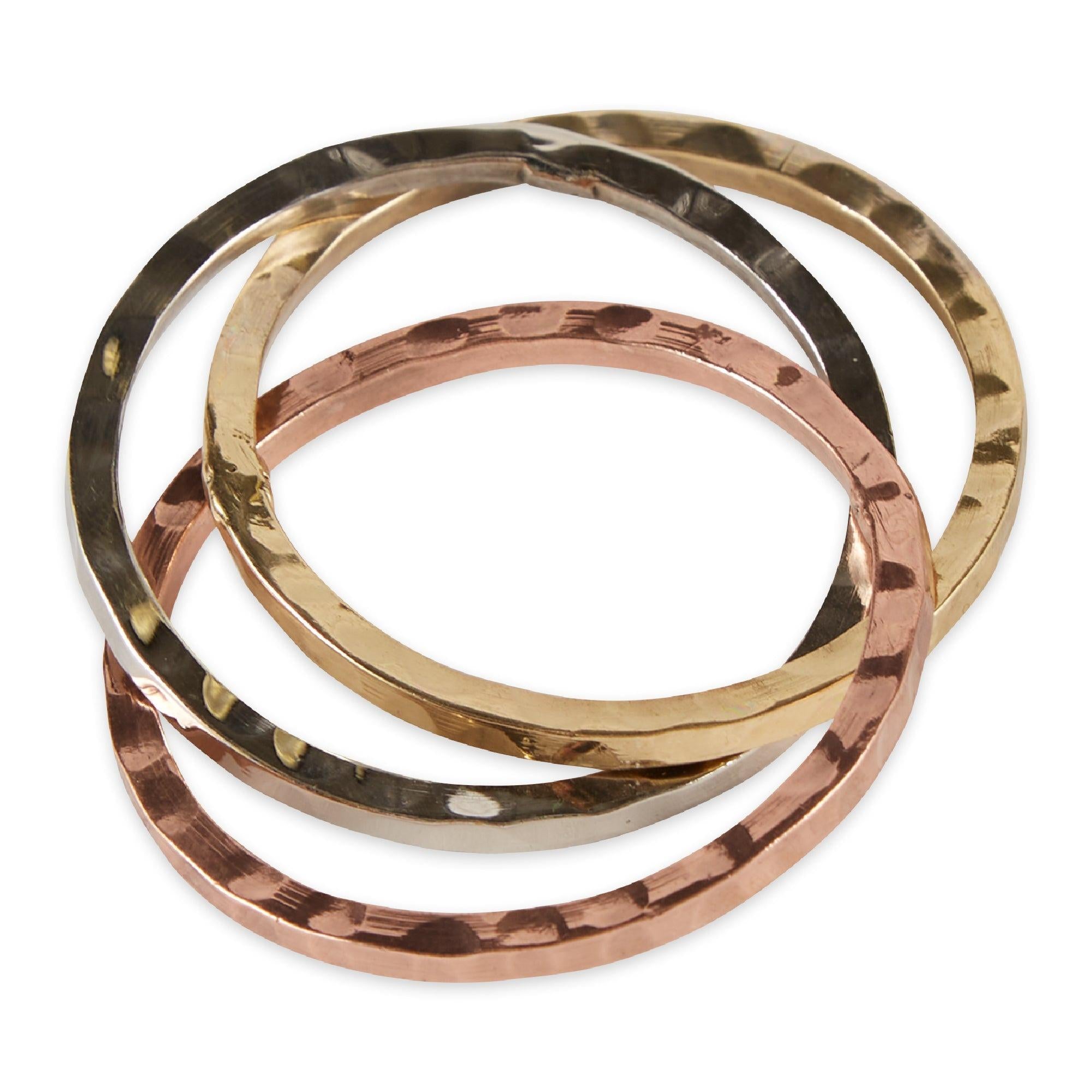 Design Imports Tri Metallic Napkin Ring