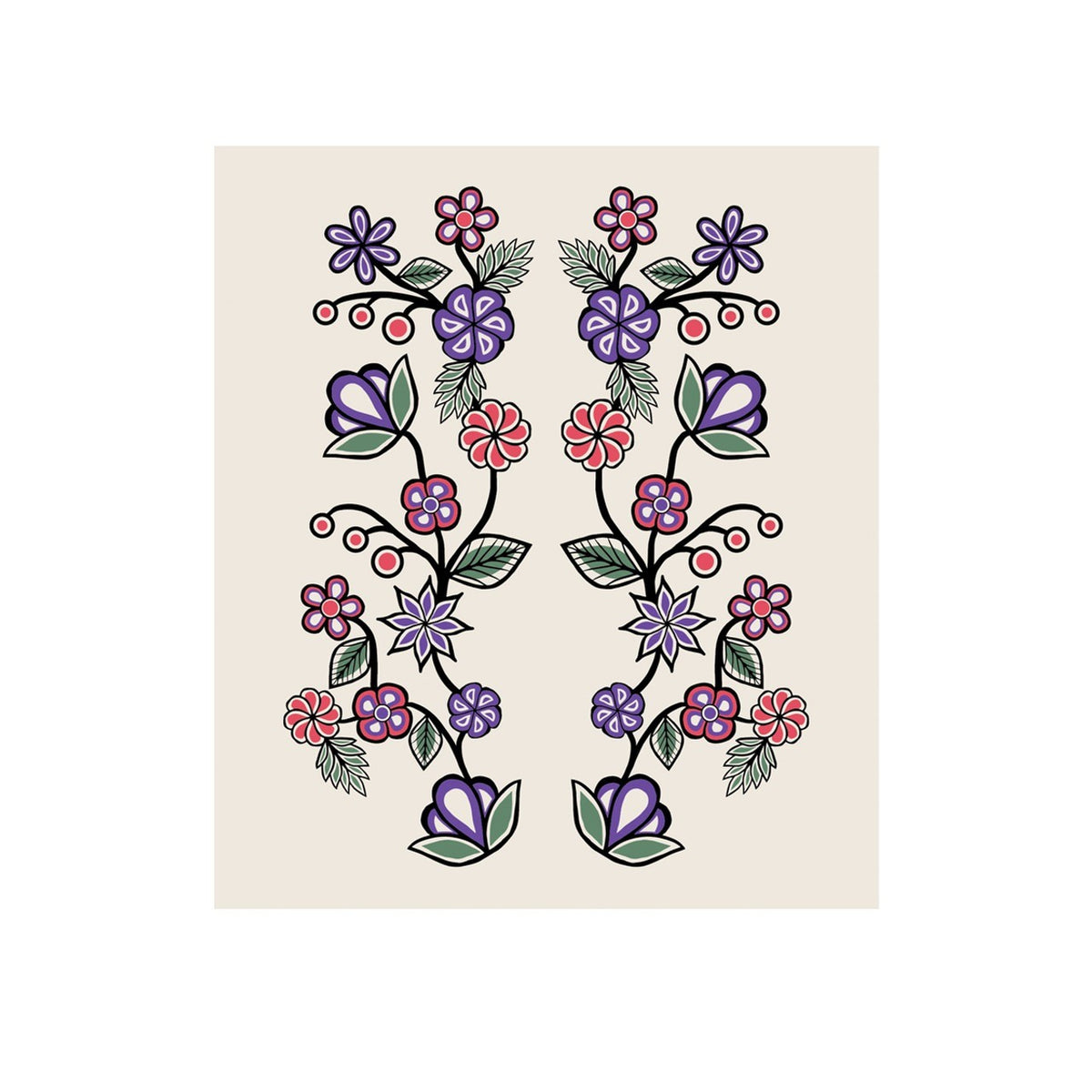 Native Northwest Eco Cloth Ojibwe Florals