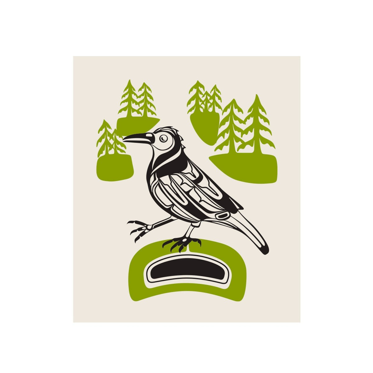 Native Northwest Eco Cloth Crow - iQ living