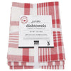 Now Designs Red Jumbo Tea Towel Set Of 3