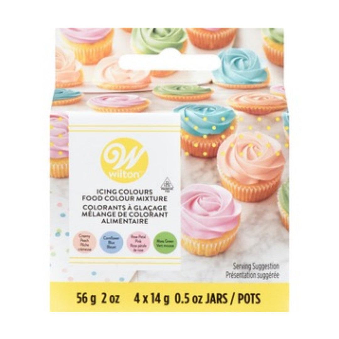 Wilton Edible Icing Colour Kit 4-Pack - Pastel